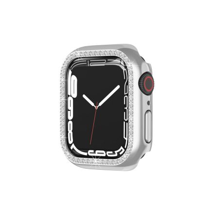 Köves TPU óratok Apple Watch 7 - 41 mm ezüst