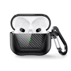 TPU szilikontok carbon mintás Airpods 3 fekete