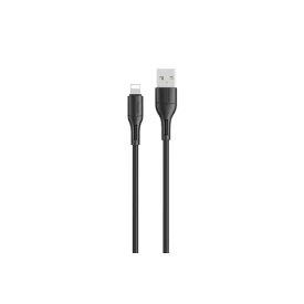   Töltő és adatkábel Lightning csatlakozóval 2A 1 méter Usams SJ500 U68 fekete