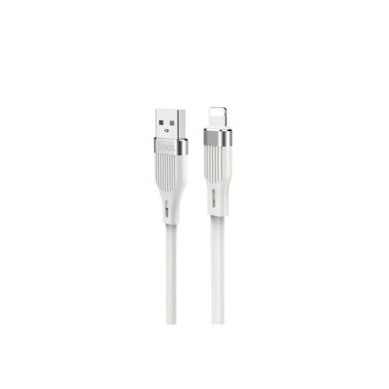 Töltő és adatkábel USB/Lightning csatlakozóval 2.4A 1.2 méter Hoco U72 Forest fehér