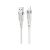 Töltő és adatkábel USB/Lightning csatlakozóval 2.4A 1.2 méter Hoco U72 Forest fehér