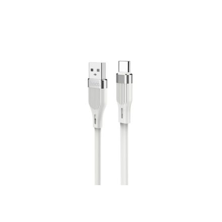 Töltő és adatkábel USB/Type-C csatlakozóval 3A 1.2 méter Hoco U72 Forest fekete