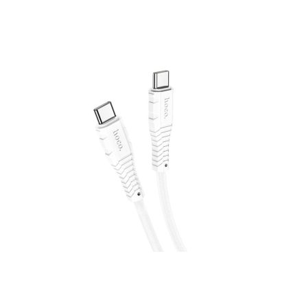 Töltő és adatkábel Type-C/Type-C csatlakozóval 60W 1 méter Hoco X67 Nano fehér