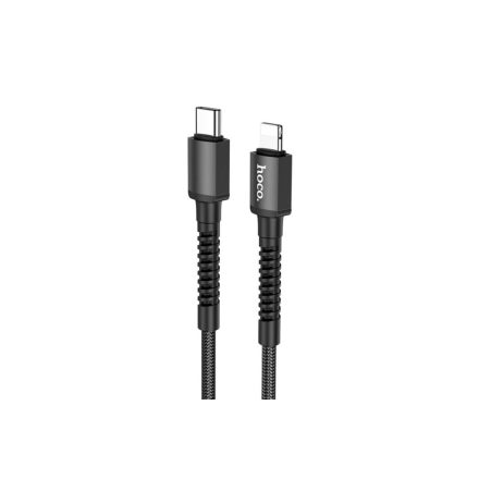 Töltő és adatkábel Type-C/Lightning csatlakozóval PD 20W 1 méter Hoco X71 Especial fekete