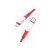 Töltő és adatkábel Type-C/Lightning csatlakozóval PD 20W 1 méter Hoco X70 Ferry piros