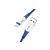Töltő és adatkábel Lightning csatlakozóval 2.4A 1 méter Hoco X70 Ferry kék