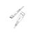 Töltő és adatkábel USB/Type-C csatlakozóval 3A 1 méter Hoco X70 Ferry fehér