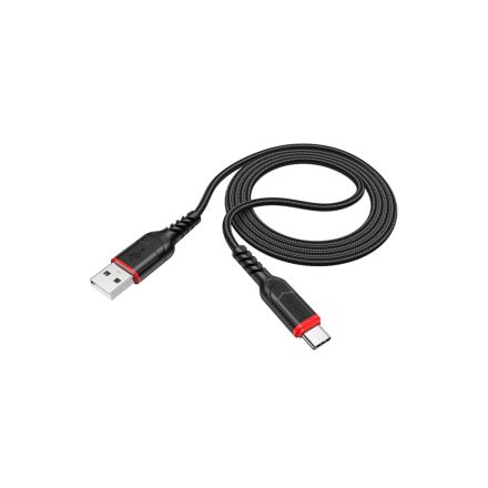 Töltő és adatkábel USB/Type-C csatlakozóval 3A 1 méter Hoco X59 Victory fekete