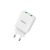 Dupla USB portos hálózati gyorstöltő QC3.0 18W Hoco N6 Charmer fehér
