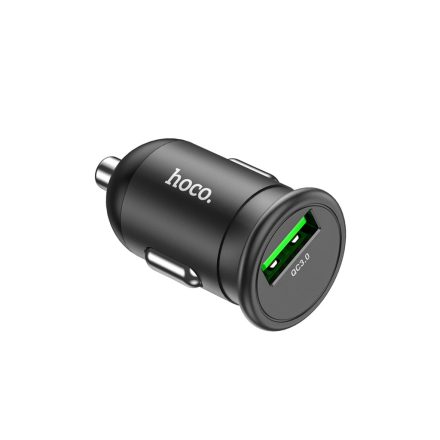 Autós töltő Hoco Z43 Mighty QC3.0 18W fekete