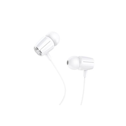 Vezetékes fülhallgató, headset 3,5 mm-es Jack csatlakozóval Hoco M88 Graceful fehér