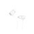 Vezetékes fülhallgató, headset 3,5 mm-es Jack csatlakozóval Hoco M88 Graceful fehér