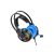 Vezetékes gamer fejhallgató, headset 3,5 mm-es Jack csatlakozóval Hoco W105 Joyful kék