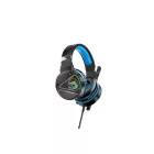 Vezetékes gamer fejhallgató, headset 3,5 mm-es Jack csatlakozóval Hoco W104 Drift kék