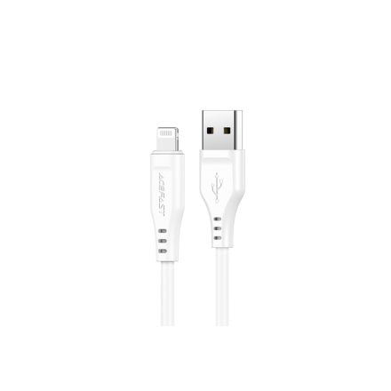Töltő és adatkábel Lightning csatlakozóval 2.4A 1,2 méter Acefast C3-02 MFI fehér