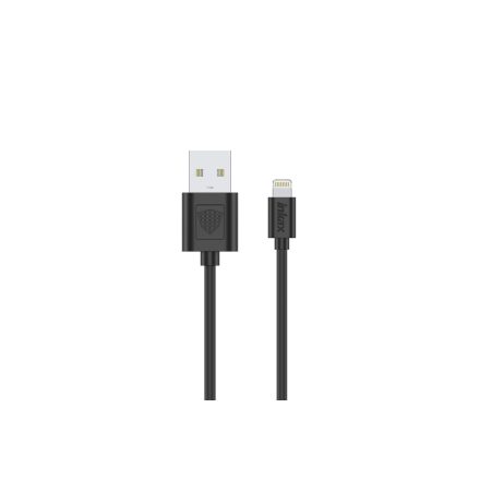 Töltő és adatkábel Lightning csatlakozóval 1A 1 méter Inkax You CK-13 fekete
