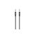 3.5 mm-es Jack csatlakozós audiókábel 1 méter Inkax Audio Line AL-21 fekete 