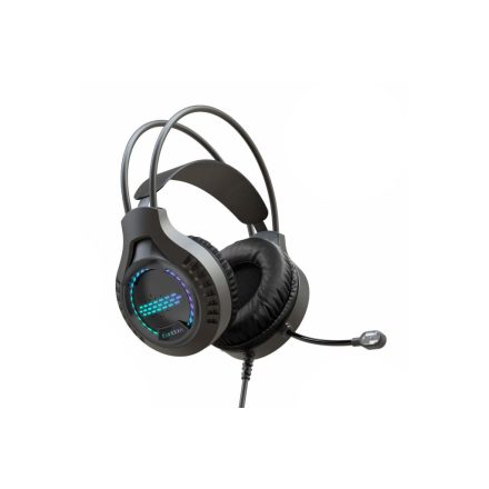 Vezetékes fejhallgató, headset 3,5 mm-es Jack csatlakozóval Earldom ET-B01 Gamer fekete