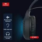 Vezetékes fejhallgató, headset 3,5 mm-es Jack csatlakozóval Earldom ET-B01 Gamer fekete