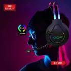Vezetékes fejhallgató, headset 3,5 mm-es Jack csatlakozóval Earldom ET-B01 Gamer fekete