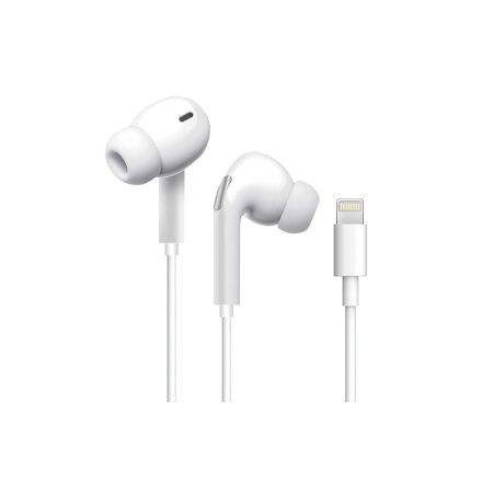 Vezetékes fülhallgató, headset Lightning csatlakozóval Earldom ET-E33 fehér