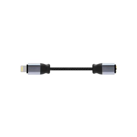 Lightning/3.5 mm-es Jack adapter Earldom ET-OT50 fekete