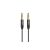 3.5 mm-es Jack csatlakozós audiókábel 2 méter Earldom Aux10 fekete