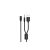 Audiókábel Lightning-USB/3.5 mm-es Jack csatlakozóval 1.2 méter Earldom ET-AUX43 fekete