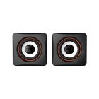 Vezetékes PC hangszóró (hangszórópár) hálózati és USB csatlakozóval Leerfei E-1020 fekete