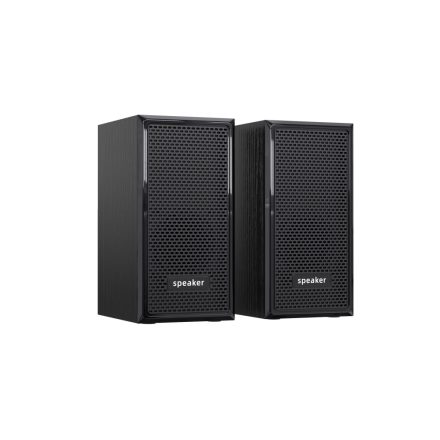 Vezetékes PC hangszóró (hangszórópár) hálózati és USB csatlakozóval Leerfei E-1017 fekete