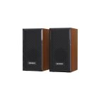 Vezetékes PC hangszóró (hangszórópár) hálózati és USB csatlakozóval Leerfei E-1017 barna