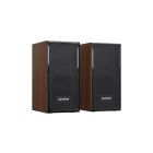 Vezetékes PC hangszóró (hangszórópár) hálózati és USB csatlakozóval Leerfei E-1017 barna