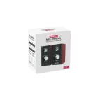 Vezetékes PC hangszóró (hangszórópár) hálózati és USB csatlakozóval Leerfei E-1014 barna