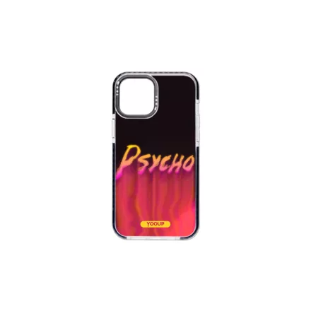 Mintás telefontok Psycho iPhone 13 Pro YooUp fekete kerettel