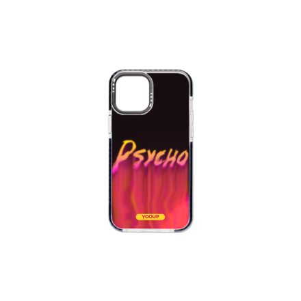 Mintás telefontok Psycho iPhone 13 YooUp fekete kerettel