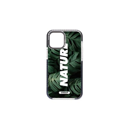Mintás telefontok Nature Palm iPhone 13 Pro Max YooUp fekete kerettel