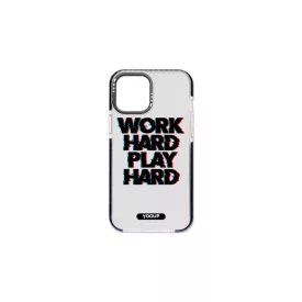   Mintás telefontok Work Hard iPhone 13 Mini YooUp fekete kerettel