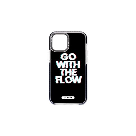 Mintás telefontok Flow iPhone 13 Mini YooUp fekete kerettel