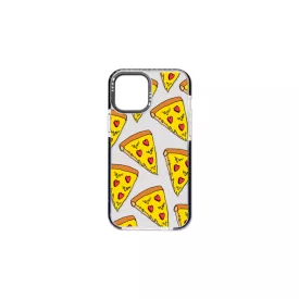   Mintás telefontok Pizza iPhone 13 Mini YooUp átlátszó háttérrel fekete kerettel