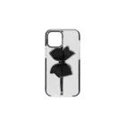 Mintás telefontok Tie iPhone 13 Mini YooUp átlátszó háttérrel fekete kerettel