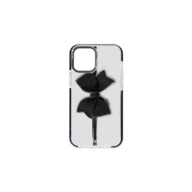   Mintás telefontok Tie iPhone 12/12 Pro YooUp átlátszó háttérrel fekete kerettel