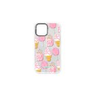 Mintás telefontok Popcorn iPhone 13 mini átlátszó háttérrel fehér kerettel