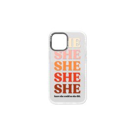   Mintás telefontok She iPhone 13 átlátszó háttérrel fehér kerettel