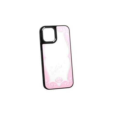 Mintás telefontok Mirror iPhone 12/12 Pro Max tükrös háttérrel fekete kerettel