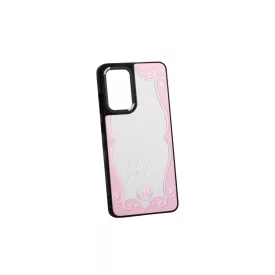   Mintás telefontok Mirror Samsung Galaxy A52 A525F/A52 5G/A52S 5G tükrös háttérrel fekete kerettel