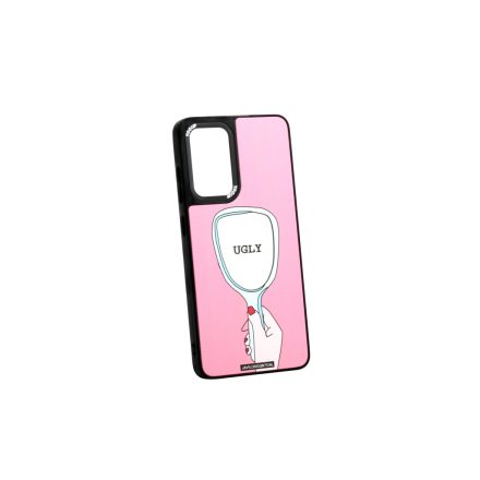 Mintás telefontok Ugly YooUp Samsung Galaxy A52 A525F/A52 5G/A52S 5G tükrös háttérrel fekete kerettel