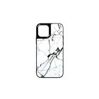 Mintás telefontok fehér márvány iPhone 13 Mini YooUp fekete kerettel