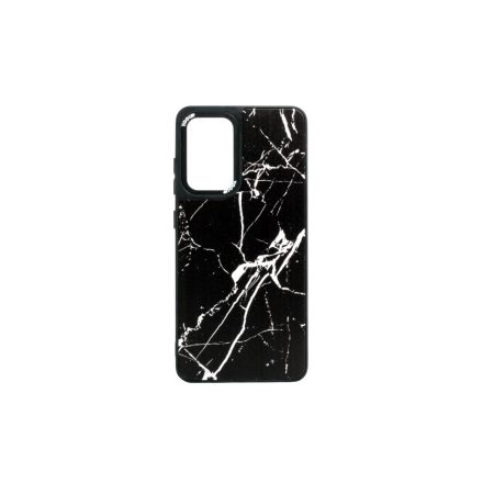 Mintás telefontok fekete márvány YooUp Samsung Galaxy A52 A525F/A52 5G/A52S 5G YooUp fekete kerettel