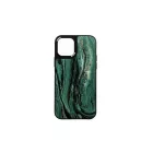 Mintás telefontok zöld márvány iPhone 12/12 Pro YooUp fekete kerettel