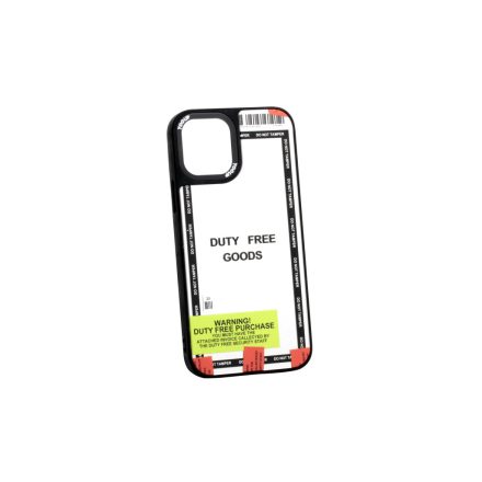 Mintás telefontok Duty Free iPhone 12 Pro Max YooUp tükrös háttérrel fekete kerettel